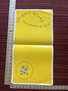 ABIGAIL GRUSH “THE PHANTOM BEAT” RARE CD/LP PROMO POSTER - Picture 1 of 2
