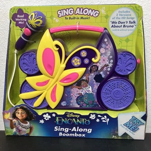 Disney Encanto Sing Along Boombox & Purple Microphone Butterly Set NEW IN BOX - Picture 1 of 3