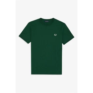 Camiseta para hombre Fred Perry Ringer en verde - Imagen 1 de 7