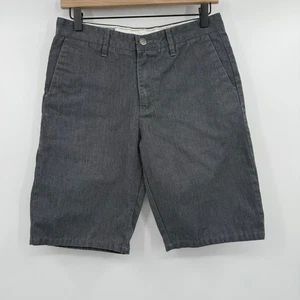 Volcom Shorts Men 30 Gray Flat Front Slash Pockets 90s Y2K Chino Casual Skater - Picture 1 of 13