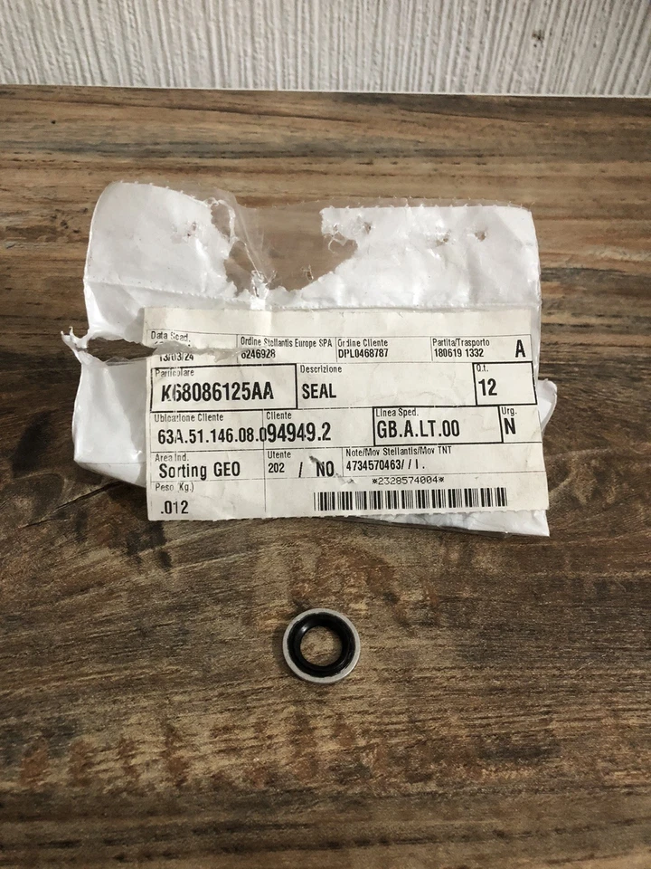 Genuine Jeep Sealing Ring Air Conditioner | K68086125AA - Image 1 of 4
