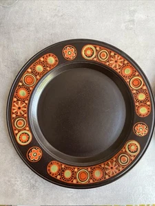 Vintage Kiln Craft Hermes Dinner Plate 1960’s/70’s. Brown, Orange, Gold - Picture 1 of 5