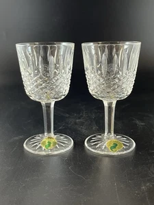 WATERFORD CRYSTAL "LISMORE" CORDIAL GLASSES 4.25” (Set of 2) w/Original Stickers - Picture 1 of 4