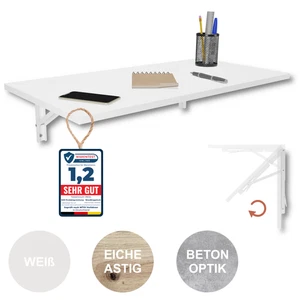 Wandklapptisch 80x40 Esstisch Küchentisch Schreibtisch Klapptisch Wand Tisch - Bild 1 von 22