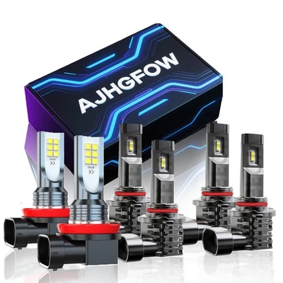 For Nissan Quest SE SL Van 2004-2009 LED Headlight High Low Beam+Fog Light Bulbs Foto 1 de 4