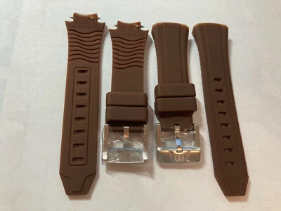 Original TechnoMarinE MARRÓN Correa Correa 40MM Reloj Silicona SS Hebilla NUEVO Foto 1 de 4