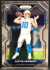 2020 Justin Herbert Panini Prizm Rookie Card Chargers