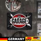 Vintage Metallplatte Garage Autoreparatur rechteckiges Eisengemlde Wandkunst 30