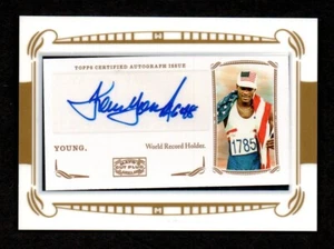 2009 Topps Mayo Football KEVIN YOUNG Cut Plug Autograph WR 400 Hurdles Olympics - Picture 1 of 2