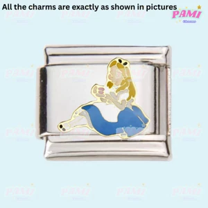 Italian Charm Alice in Wonderland modular fits all classic 9mm bracelet - Picture 1 of 2