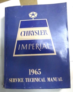 1965 Chrysler IMPERIAL OEM Service Shop Repair Manual - Bild 1 von 5