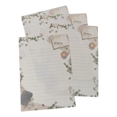 8/64 sheets A5 Letter Paper Set Gold Foil Writing Paper Stationery Paper  Office - image 1 of 4