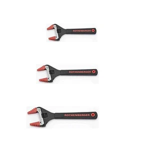 Rothenberger 19834 breite Backe verstellbar 3er Set (6"", 8"" & 10")  - Bild 1 von 2