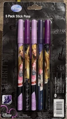 Pacote com 5 canetas Disney Hannah Montana - Imagem 1 de 2