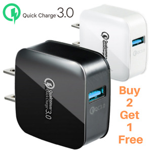 18W QC 3.0 Quick Wall Charger Adapter USB For Samsung iPhone iPad LG Fast Charge