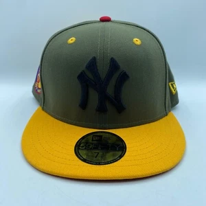 New Era New York Yankees 59FIFTY Fitted Hat Jae Tips Exclusive Olive Size 7 3/8 - Picture 1 of 11