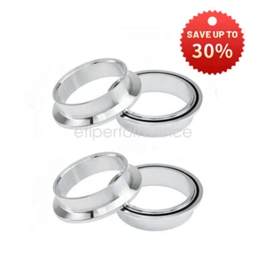 2Pcs V Band Aluminum Flanges Fit For 3.50" Outside Diameter Pipe New - Picture 1 of 5
