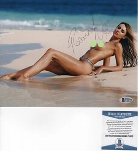 ROSANNA DAVISON MODEL, ACTRESS, MISS WORLD SIGNED STUNNING TOPLESS PHOTO BECKETT - Picture 1 of 1