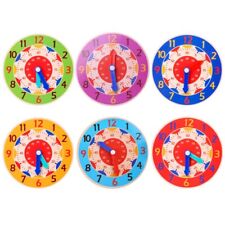 Children Clock Hour Second Cognition Colorful Clocks Toy
