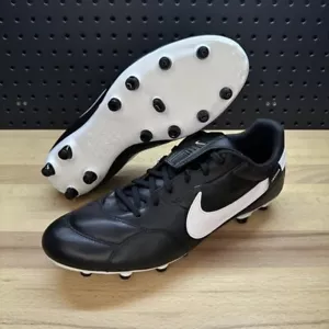 Nike Premier III 3 FG Soccer Cleats Black White AT5889-010 Men's Size 9.5 - Picture 1 of 12