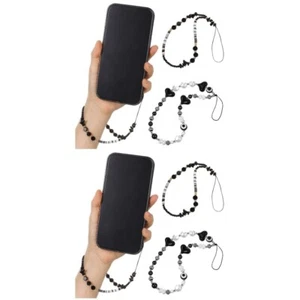 2 Pcs Hearts Beads Phone Lanyard Straps Phone Lanyards Phone Lanyard Bracelets - Zdjęcie 1 z 12