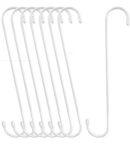 Lot de 8 crochets d'extension 12 pouces S blancs - Photo 1 sur 5