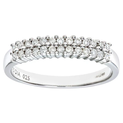 9ct White Gold 0.25ct Diamond Eternity Ring by Naava - Image 1 of 4