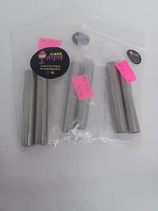 Lot Cannoli Maker Forms Set 6 Pcs Tube Molds Metal 3.5 x 0.5 Inch New NIP - Picture 1 of 3