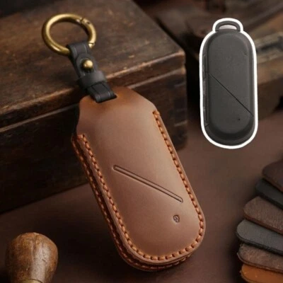 For BMW Mini Cooper Clubman Countryman Genuine Leather Car Key Fob Case Cover Foto 1 de 4
