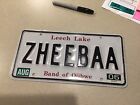indian tribal license plates Leech Lake Minnesota