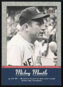 Mickey Mantle 2001 Upper Deck Pinstripe Exclusives Mickey Mantle #MM49 Yankees - Picture 1 of 2