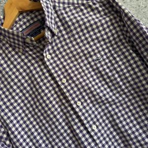 Vineyard Vines by Shep & Ian Shirt Mens Medium Tucker Long Sleeve Purple White - Picture 1 of 7
