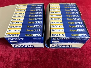 MC leeren Kasstten Sony EF60-90 Audio cassettes 20 Pieces NEW Original Japan - Picture 1 of 7