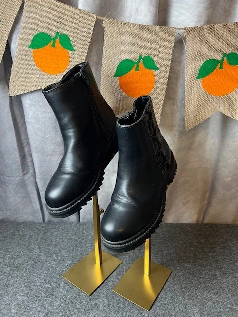 Девочки ботинки Steve Madden Kids J-Karra середины кожаные ботинки Sz 2 - Изображение 1 из 4