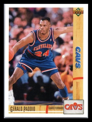 1991-92 Upper Deck #230 Gerald Paddio Cleveland Cavaliers - Image 1 of 2