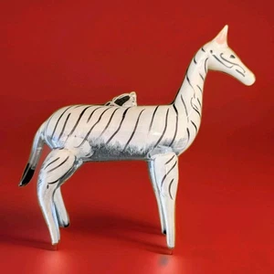 Laved Italian glass Zebra ornament - Picture 1 of 8
