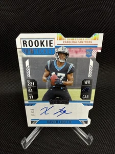 Coche troquelado Panini Contenders Xavier Legette 2024/17 novato Carolina Panthers - Imagen 1 de 2