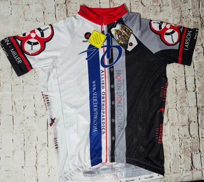 Camiseta deportiva de ciclismo Pactimo para hombre con cremallera completa, grande, nueva con etiquetas Foto 1 de 4