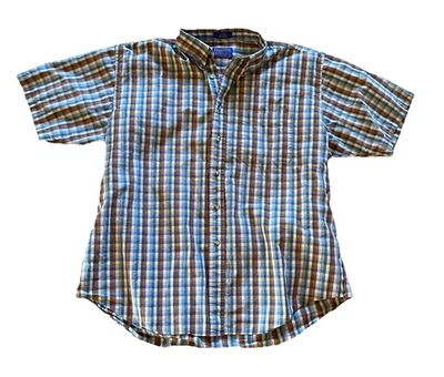 Pendleton Men’s Button Down Short Sleeve Shirt Men’s XL 100% Cotton Flannel - Image 1 of 4
