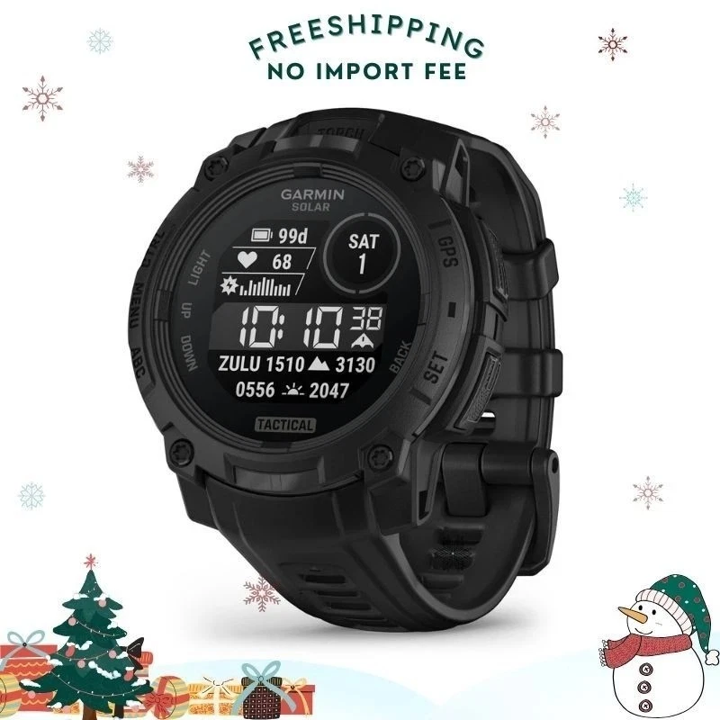 Garmin Instinct 3 45mm Solar Tactical Edition GPS Smart Watch (010-02934-50)