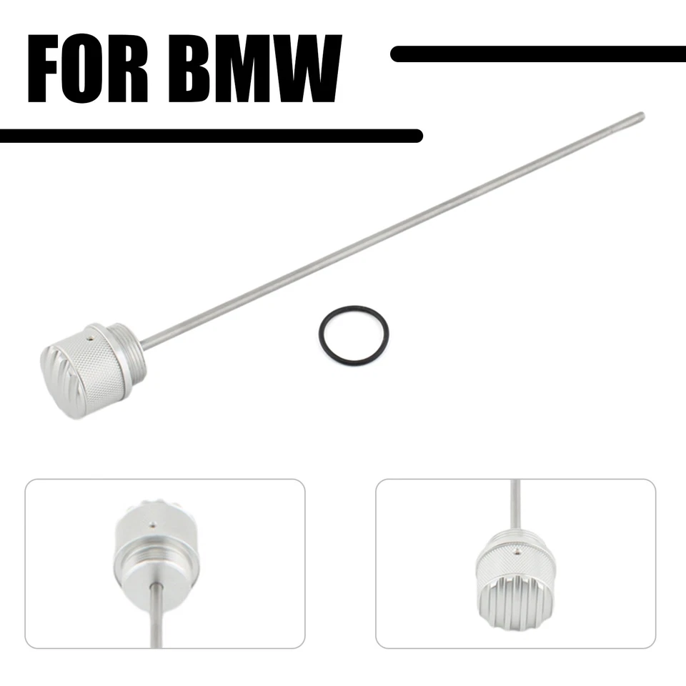 Хромированная алюминиевая вилка масляного щупа для BMW R45 R65 R80 R80RT R80ST R100 R100GS - Изображение 1 из 4