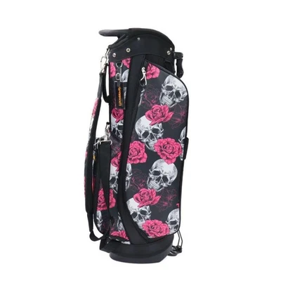 Loudmouth Golf Carry Stand Bag Skull&Rose CB0031 8.5x47" 6way 2.3kg Unisex 2025 - Image 1 of 4