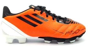 Adidas Big Kids Soccer Cleats Shoes Lace Up F5 TRX FG J Orange Black White New - Bild 1 von 5