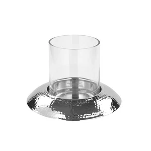 FINK Windlicht NAPA Windlicht - H.24cm x D.15cm - silber - Aluminium/Glas - Bild 1 von 2