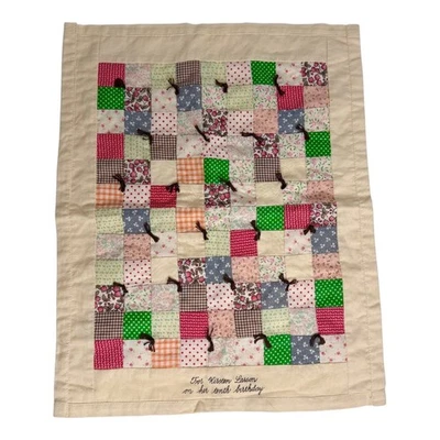 Colcha de muñeca American Girl Kirsten Friendship Quilt Pleasant Co 1991 Foto 1 de 4