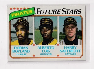 1980 Topps Future Stars # 683 Dorian Boyland, Alberto Lois, Harry Saferight - Imagen 1 de 2