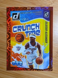 Shai Gilgeous-Alexander 2024-25 Donruss Crunch Time #14 fuegos artificiales rojos 19/55 - Imagen 1 de 2