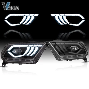 Faros secuenciales LED para proyector Shelby 10-14 Ford Mustang GT V6 Boss 302 - Imagen 1 de 17