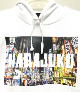 Bushwick Supply Hoodie Harajuku Japan Pullover Sweatshirt White Large - Picture 1 of 5