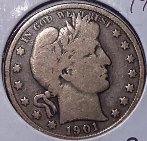 Barber Half Dollar 1901 - Bild 1 von 2